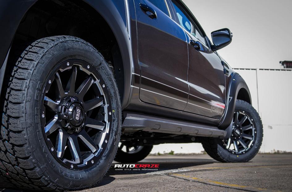 FORD RANGER GRID GD05 MATTE BLACK MILLED ACCENTS